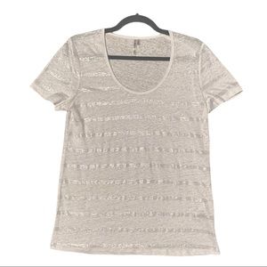 Banana Republic linen signature tee - NWT